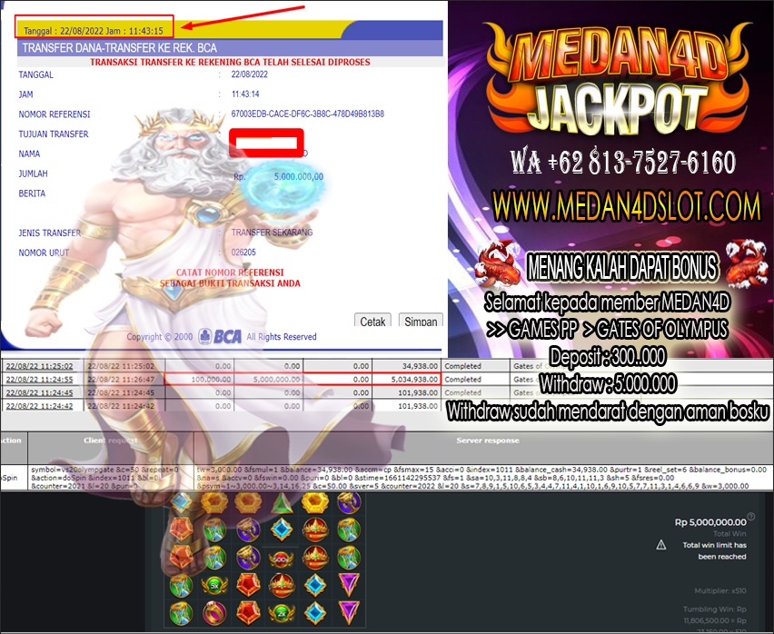 Bukti JP Medan 4D – 22 AGUSTUS 2022