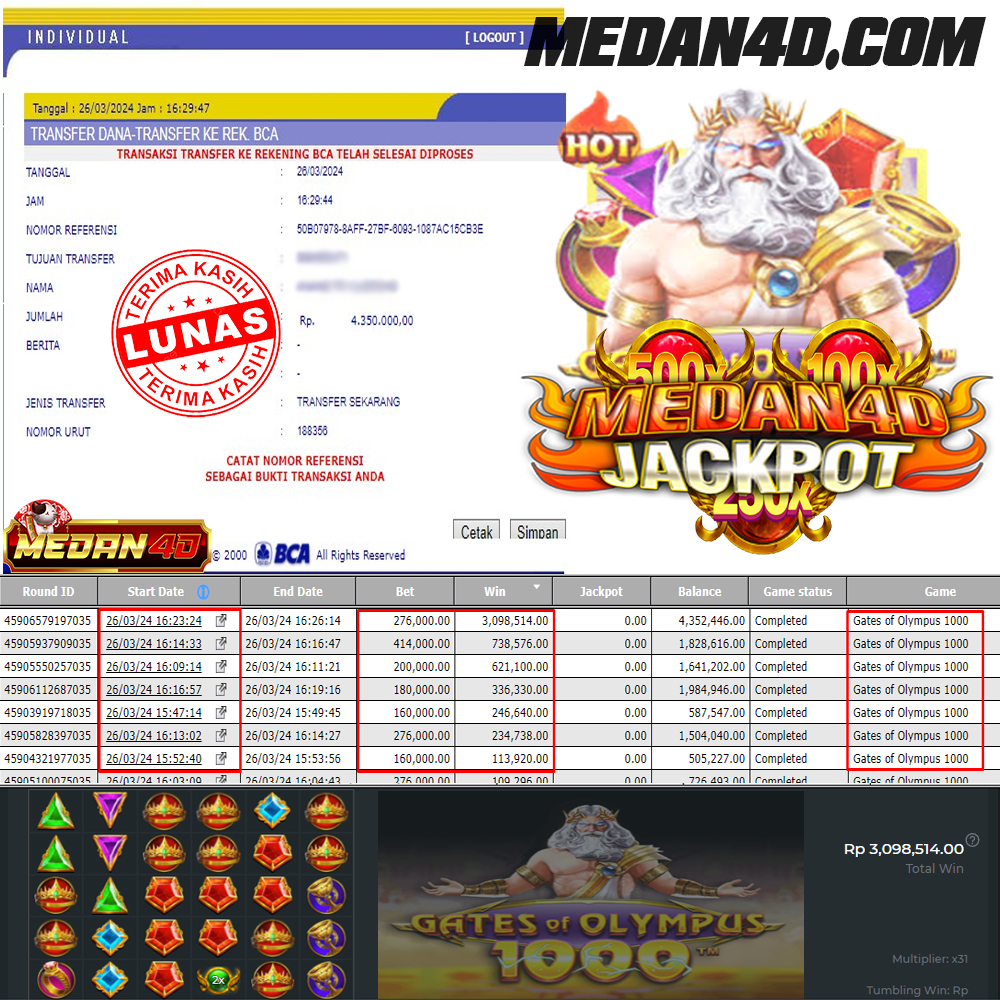 BUKTI JP MEDAN4D – 26 MARET 2024 