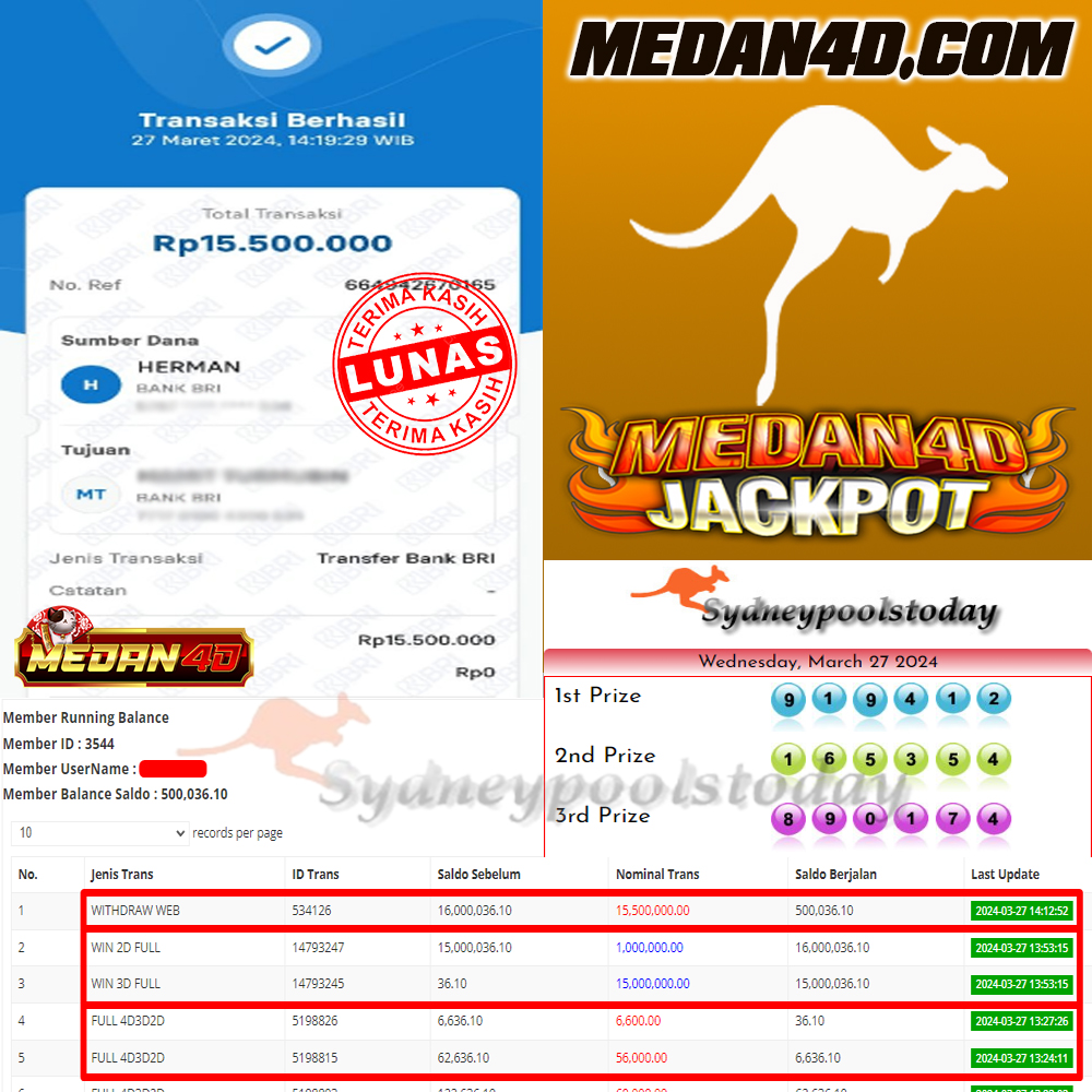 BUKTI JP MEDAN4D – 27 MARET 2024 