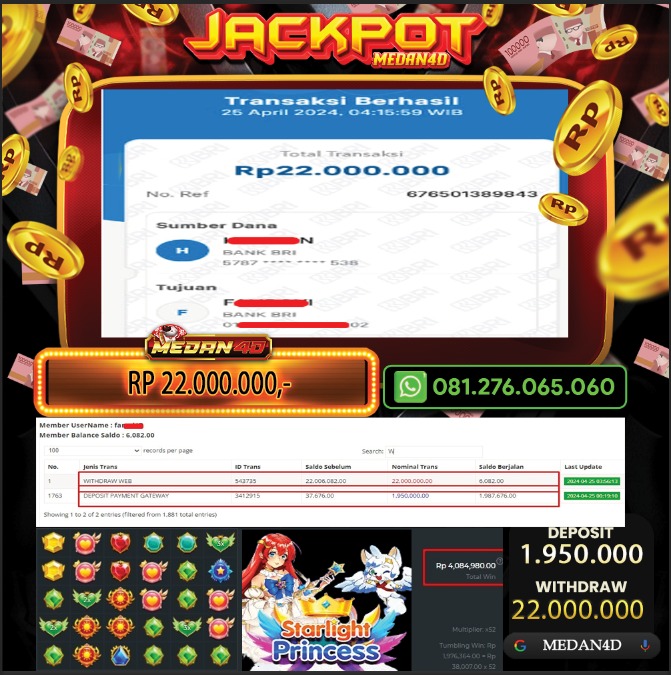 BUKTI JP MEDAN4D – 25 APRIL 2024 