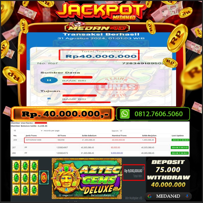 BUKTI JP MEDAN4D – 31 AGUSTUS 2024 