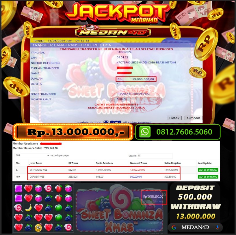 BUKTI JP MEDAN4D – 31 AGUSTUS 2024 