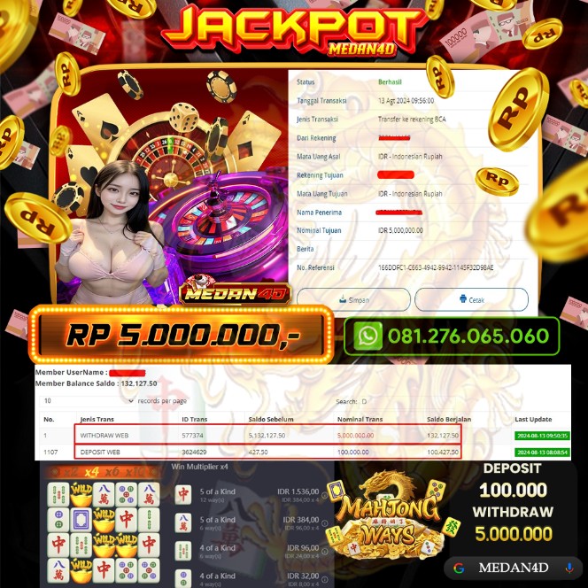 BUKTI JP MEDAN4D – 13 AGUSTUS 2024 