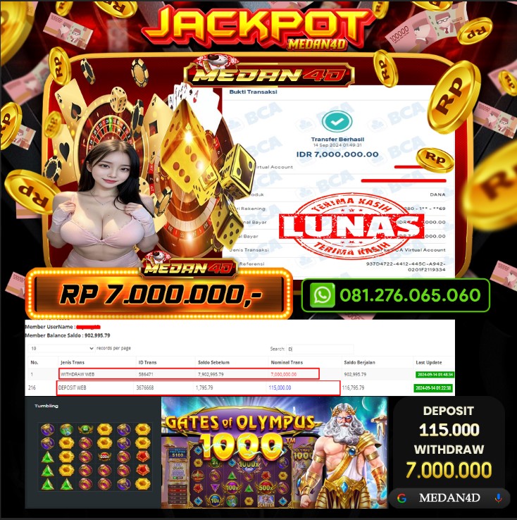 BUKTI JP MEDAN4D – 14 SEPTEMBER 2024 