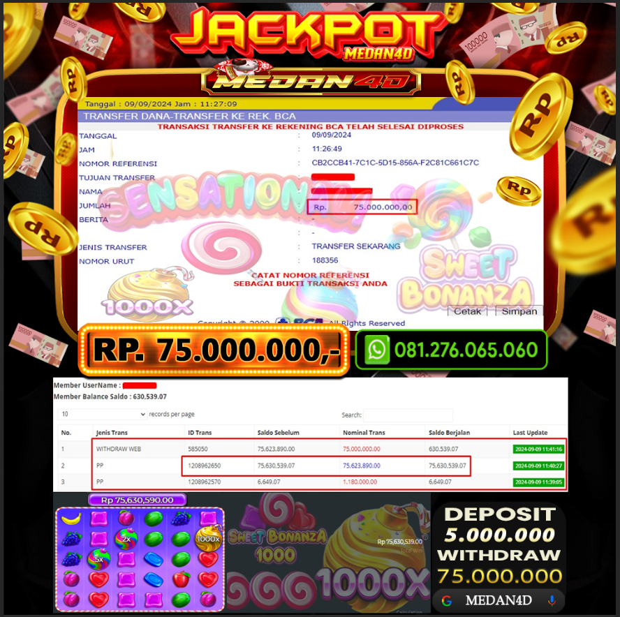 BUKTI JP MEDAN4D – 09 SEPTEMBER 2024 