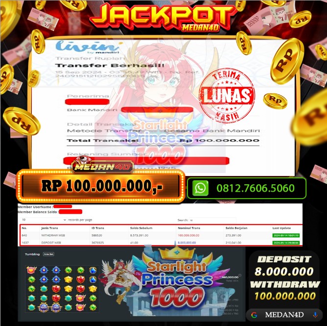 BUKTI JP MEDAN4D – 15 SEPTEMBER 2024 