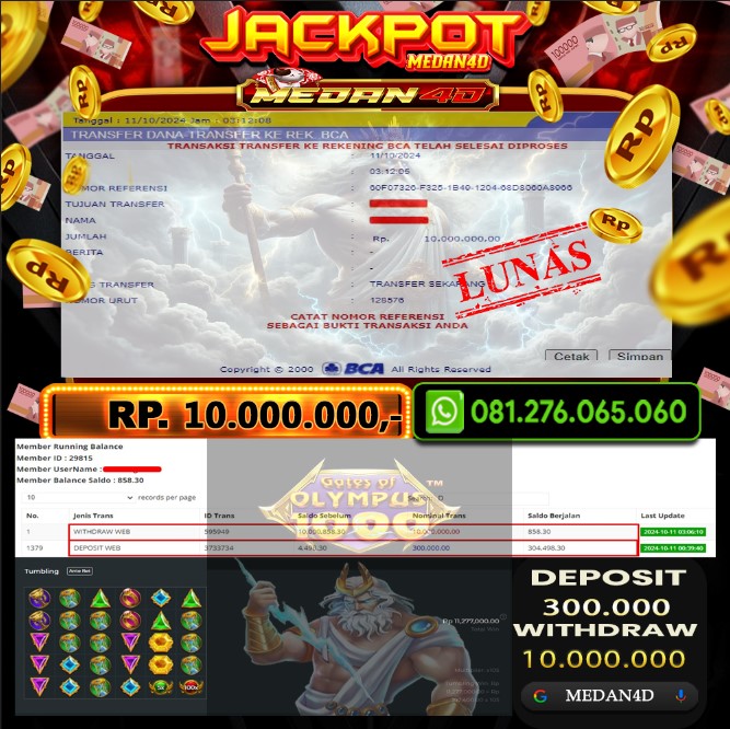 BUKTI JP MEDAN4D – 10 OKTOBER 2024 